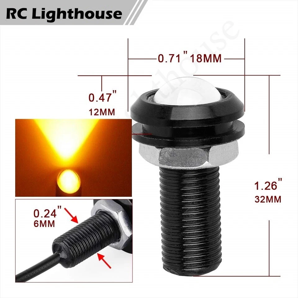 ARRMA INFRACTION Felony LED HD Lights Only  Headlights & Tail lights -HD2A2R - Image 3 of 4