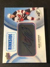 2016-17 Upper Deck Ice Rinkside Signings Adam Henrique #RS-AH Auto