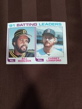1982 Topps Baseball #161 Batting Leaders Bill Madlock Carney Lansford