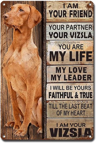 Metal Sign Tin Sign Vintage Wall Art I Am Your Friend Gift for Greyhound Lovers - Picture 121 of 135