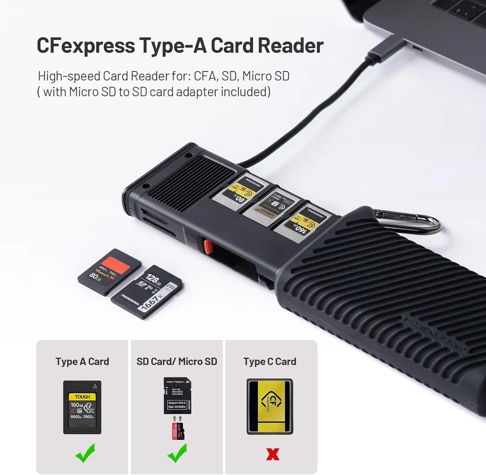 PGYTECH Createmate CFexpress Type B Card Reader 12 in 1 Card Case USB3.2 Gen 2 - image 2 of 4