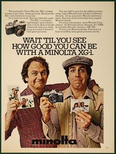 Minolta XG-1 Compact Automatic 35mm Camera Vintage Print Ad 1980