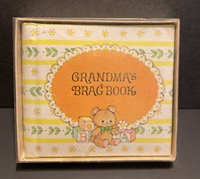 Grandma's Baby Brag Book USA - For Photos 3.5" X 3.5" New C.R.Gibson Vintage