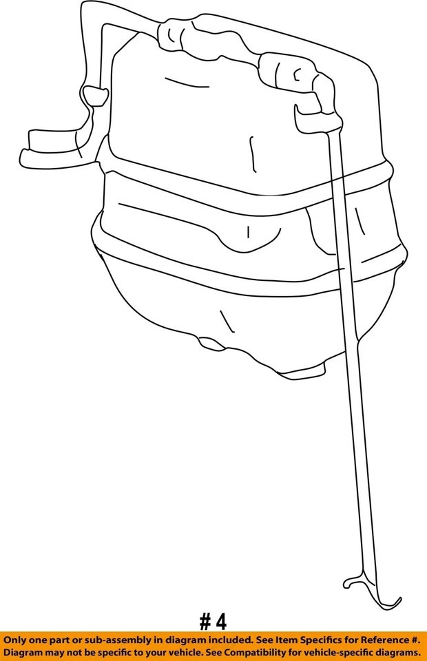 FORD OEM 95-07 E-150 Club Wagon Emission Components-Vacuum Reservoir 4C3Z9E453AA - Image 2 of 2