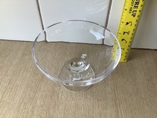 Vintage Clear glass sweet stand Width 15cm Height 10cm