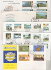 GUERNSEY -  VARIOUS FDC'S X10 FROM COLLECTION BX3/2