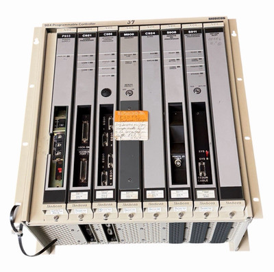 MODICON P5-984B-132 Programmable Controller 984 Series 7-Slot Rack Chassis
