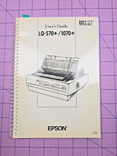 Epson LQ-570 LQ-1070 Users Guide Printer Manual