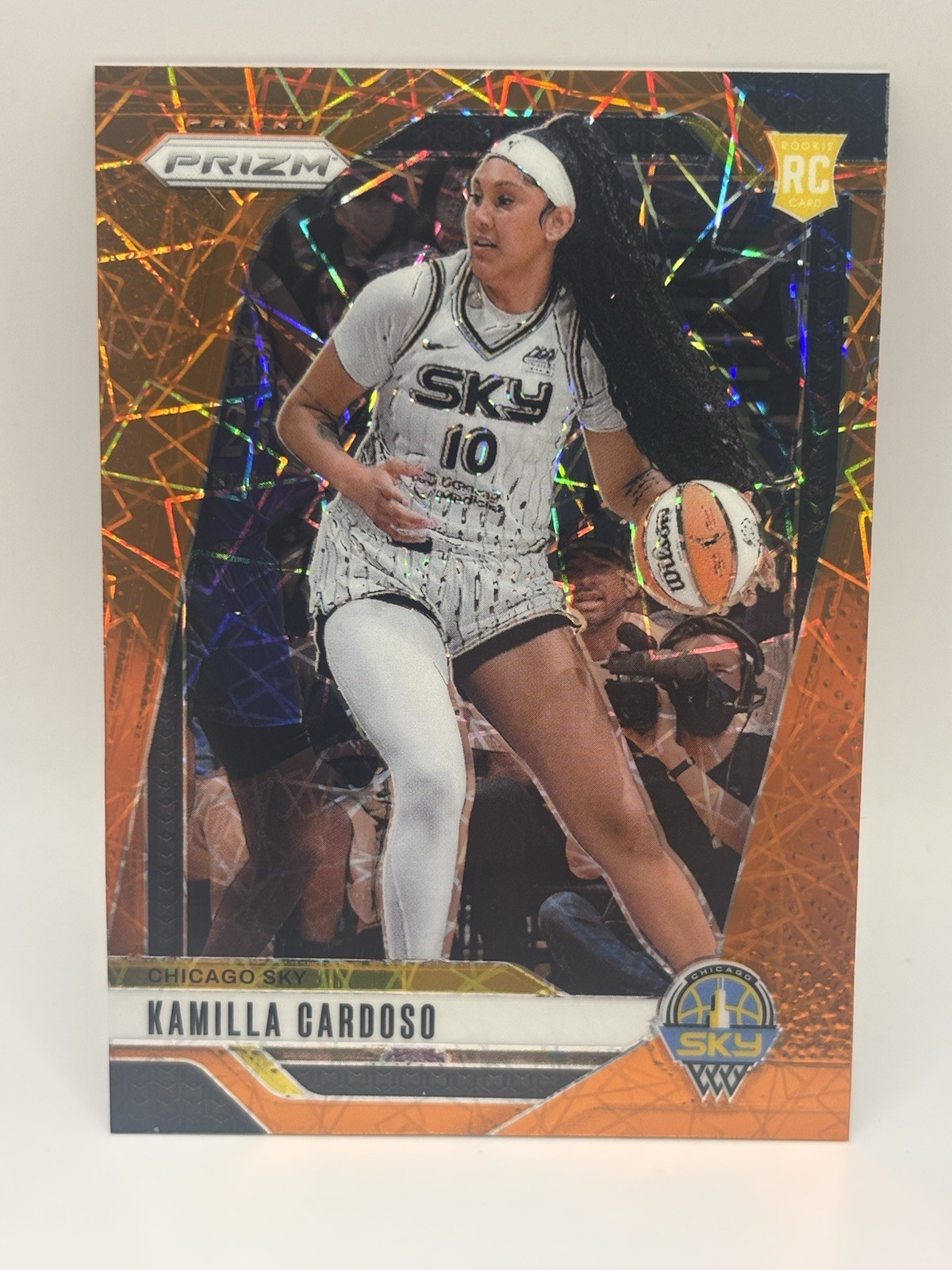 2024 Panini Prizm WNBA Kamilla Cardoso #93 RC Orange Velocity Prizm NM