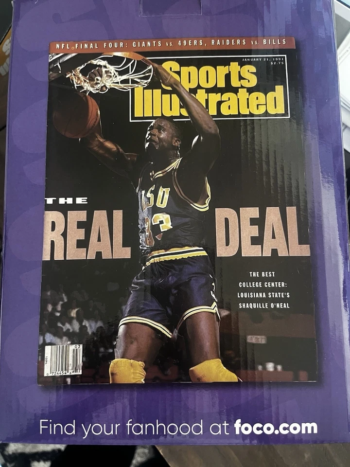 Shaquille O'Neal LSU Tigers Sports Illustrated  FOCO Bobblehead  SN 58/100 Rare - Image 2 of 3