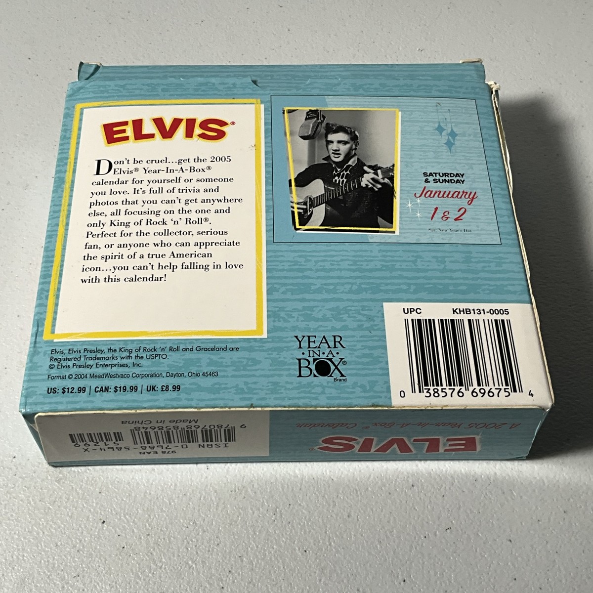Elvis Presley 2005 Year-In-A-Box Daily Desk Calendar Music