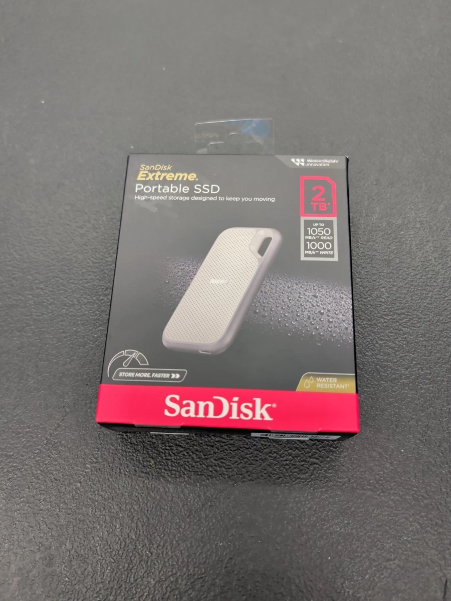 SanDisk Extreme Portable SSD 1TB 中古品 SanDisk 1TB Extreme E61 V2 黑色 USB 3.2 Gen 2 Portable SSD