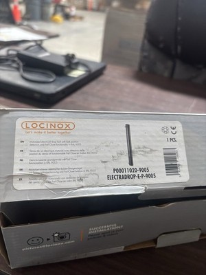 Locinox Motorized Electrical Drop Bolt Fail Close RAL 9005 MPN 1 Pack