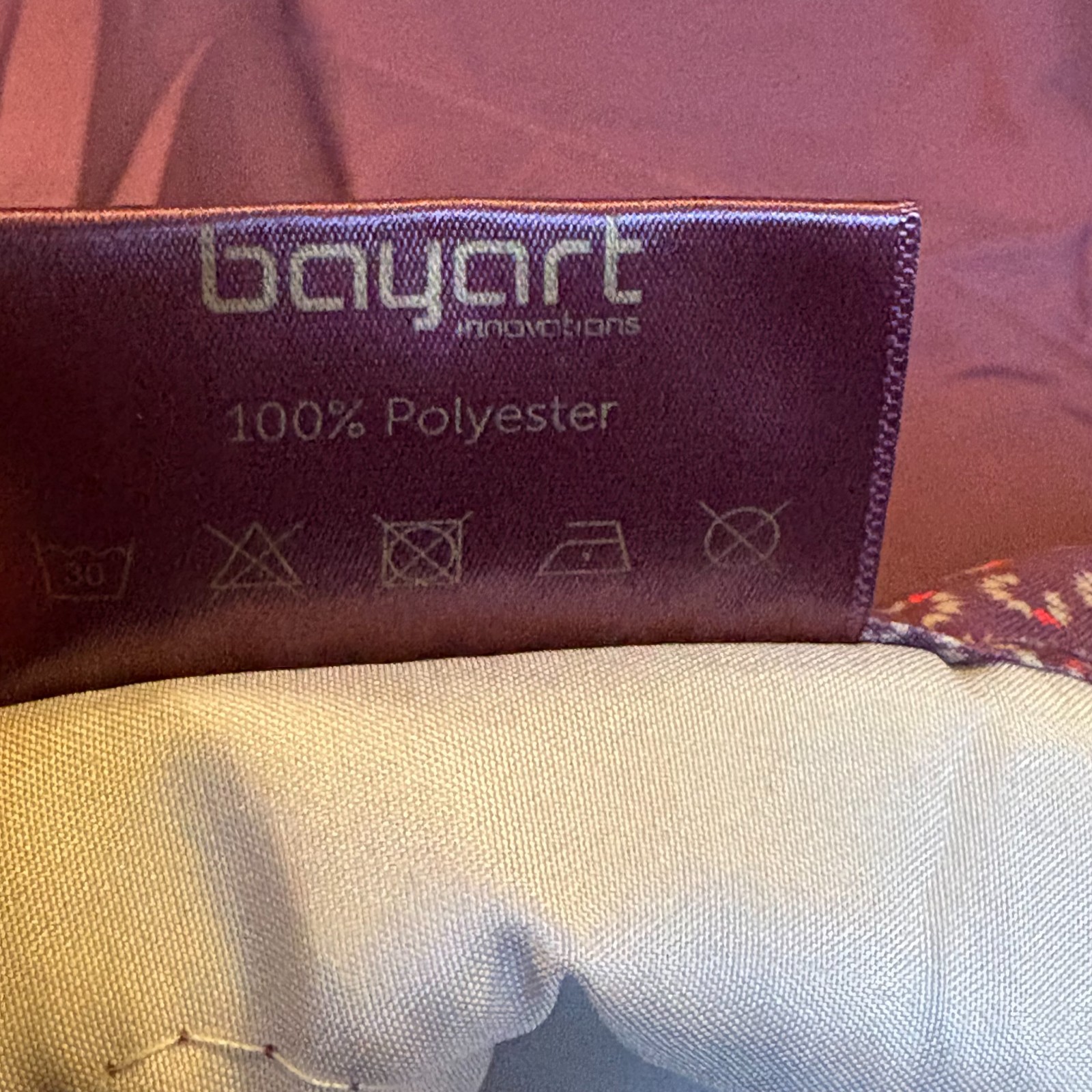 ROYAL AIR MAROC Business Class Airline Blanket by Bayart - Purple - 70 x 55"