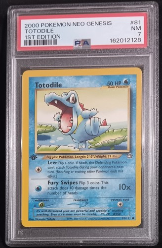 Totodile (1st Edition) graded PSA 7 for sale on eBay