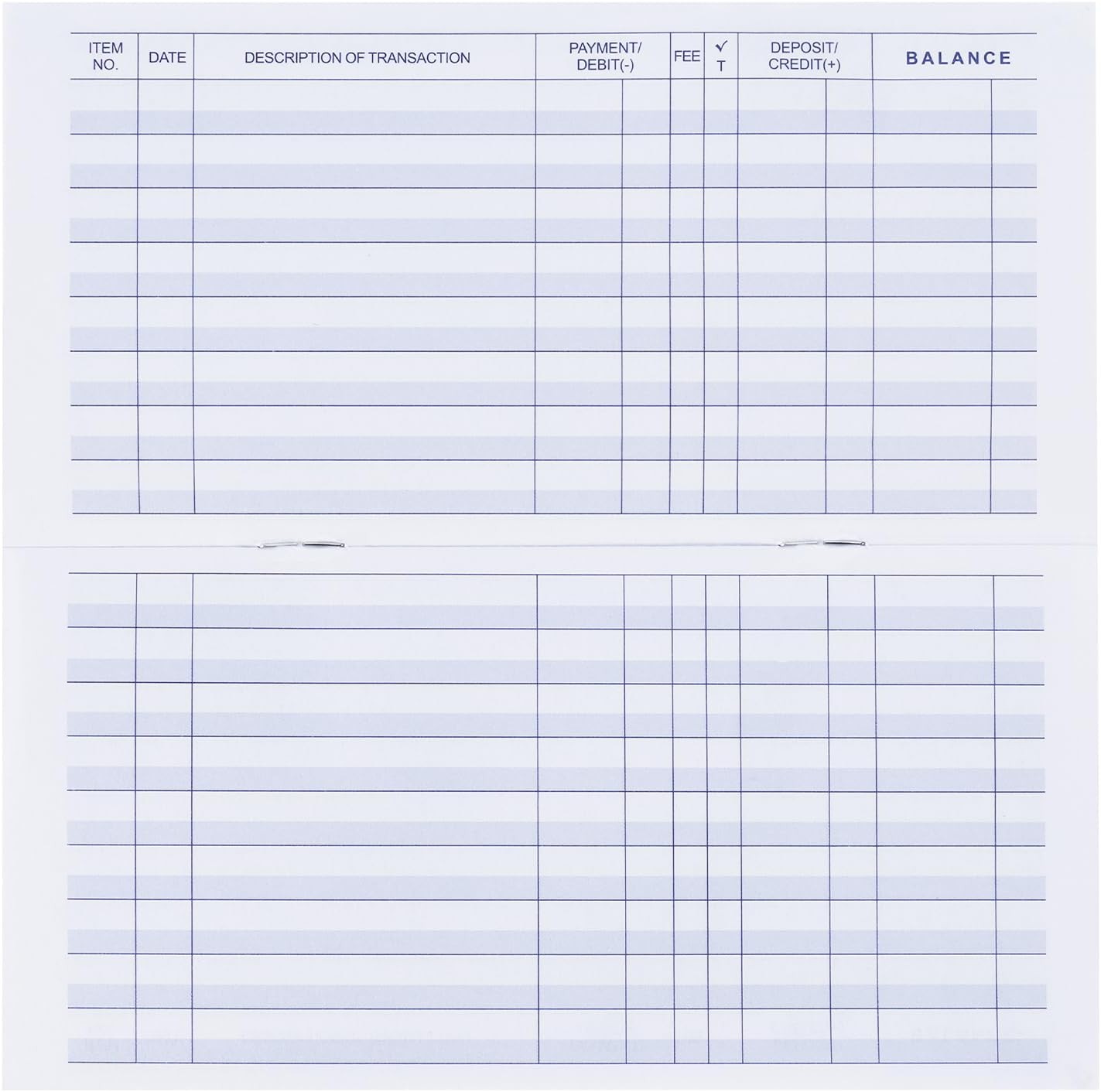 как выглядит 20 Pack Checkbook Register Check Registers for Personal Blank Ledger Transaction фото