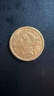 1880 $5 Liberty Head Half Eagle Gold Coin San Francisco Reeded Edge Circulated