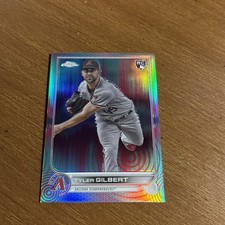 2022 Topps Chrome Sonic Aqua Pink Refractor /199 Tyler Gilbert Rookie #65 #ed RC