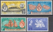 EDSROOM-21777 Pitcairn Islands 32-35 LH 1961-1963 Freedom from Hunger CV$12.70