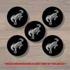 Vinyl Decal Sticker Overlays Fit Ford Bronco Wheel Center Cap x5