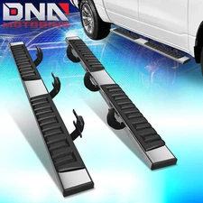 For 2019-2023 Ram 1500 Crew Cab 6.75" Flat Side Step Bar Running Boards Chrome