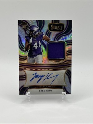 2024 Panini Select Trey Knox Silver Rookie Patch Auto /199 #RSM-TKX RC RPA