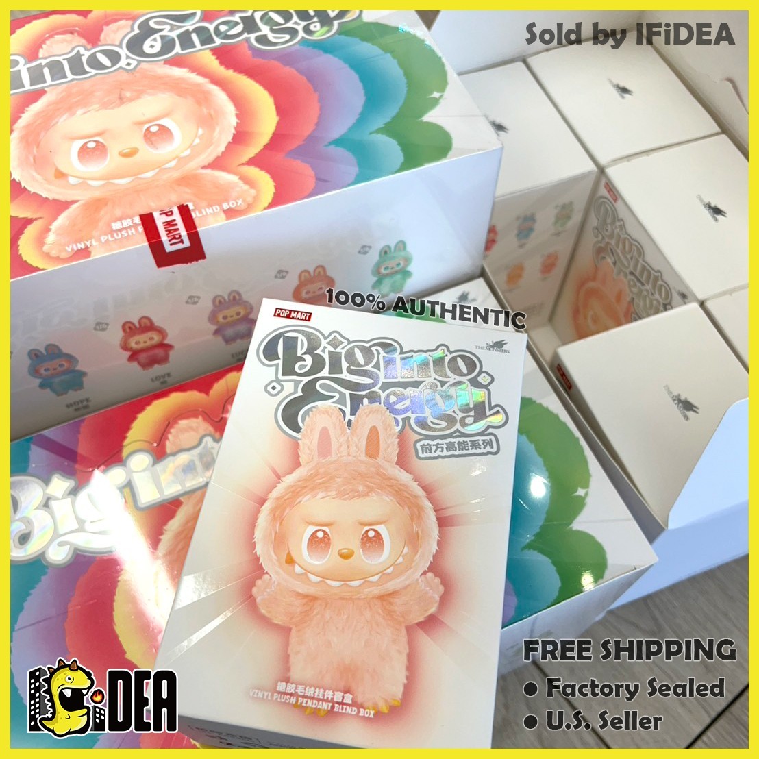100% Authentic Labubu Big Into Energy V3 Blind Box POP MART