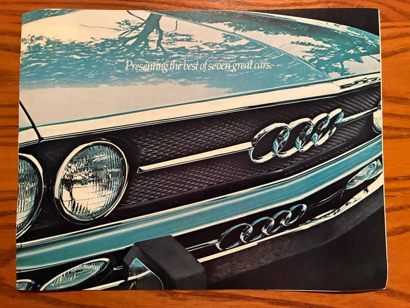 1972 Audi 100 Sales Brochure - Includes standard 100 & 100LS & 100GL - Nice!