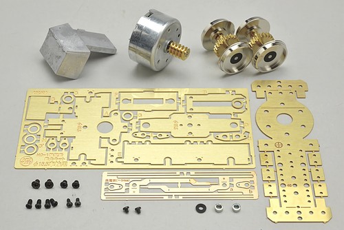 Kit de chasis de accionamiento eléctrico de eje único modelo Aru calibre HO/On30/O16,5/Oe D15,5 mm H0 - Imagen 24 de 24