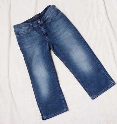 Dunkel Blaue Mac Angela Capri Dream 3/4 Stretch Jeans Hose Dunkelblau  42/21