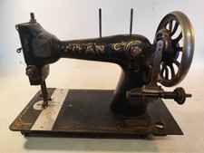 N&auml;hmaschine Titan Winselmann Altenburg Kopf  Schneider Schaufenster Deko um 1900