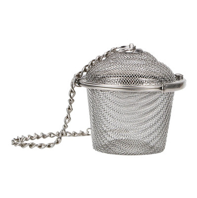 1pc Stainless Steel Mesh Tea Spice Strainer Herbal Seasoning Ball Filter - NEW