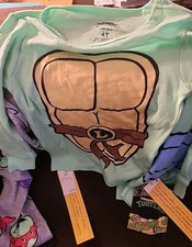 Teenage Mutant Ninja Turtles 4T Pajamas 4 Piece