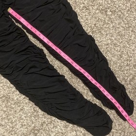 *NWT* PrettyLittleThing PLT Black Ruched Mesh Baddie Jumpsuit, Sz 22, Underwire
