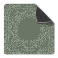 Mahjong Game Mat Sage Botanical Non Slip Backing Soft Top With a Bag