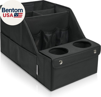 Car Seat Organizer- Backseat Car Organizer with 11 Storages Compartments and 2 C