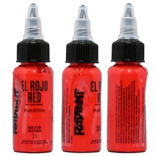 Tattoo Ink 1oz Bottle Red Variant 12 Colors Radiant Colors