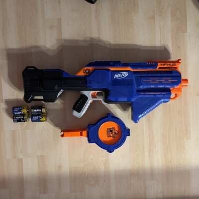 Nerf N-Strike Elite Infinus mit Trommelmagazin + (ca. 200+ Darts) (FUNKTIONIERT)