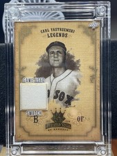 2023 Donruss  Carl Yastrzemski #1979-320 Jersey Fusion Game Used Swatch Red Sox