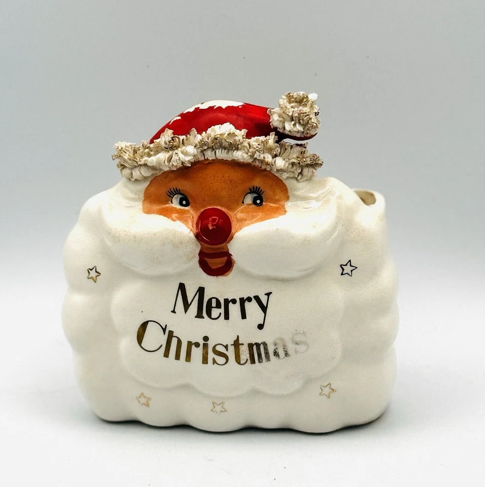 Holt Howard Starry EXTREMADAMENTE RARO Espagueti Santa Feliz Navidad Maceta De Colección Foto 2 de 4