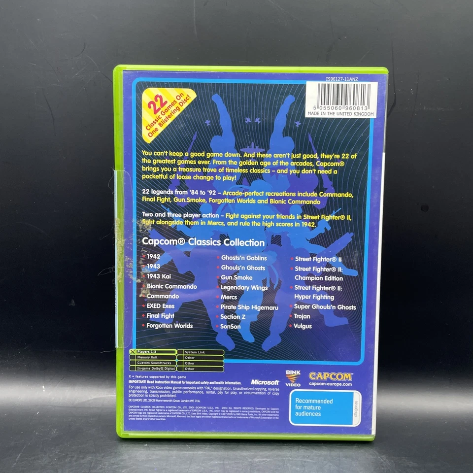 Capcom Classics Collection Vol. 1 (Xbox Original) CIB Complete Tested & Working - Image 3 of 4