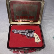 Riders Of The Silver Screen Collection Six Shooter Knife Lone Ranger Metal Case