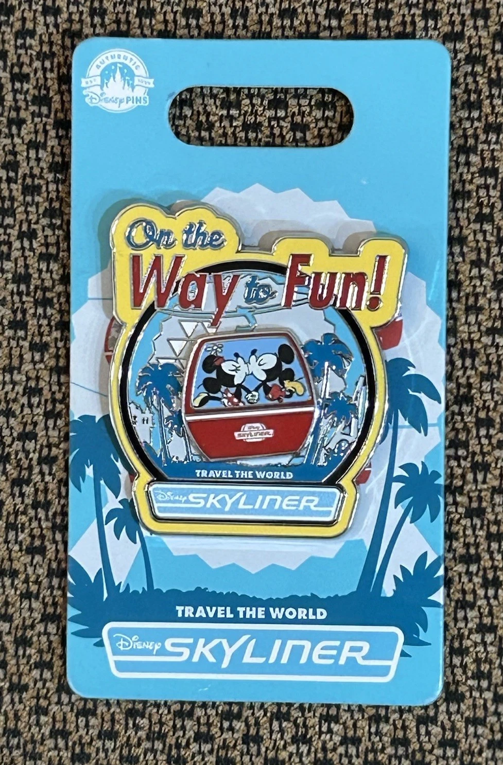 Disney WDW Skyliner On the Way to Fun Mickey & Minnie Travel the World Pin