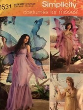 Simplicity 0531 Fairy Costume Dress Pants Skirt UNCUT Size 14-20 Festival Dress