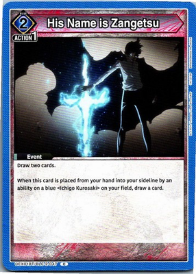 #ad #ad His Name is Zangetsu UEX01BT: BLEACH: Thousand Year Blood War Vol.2 UEX0 $2.00