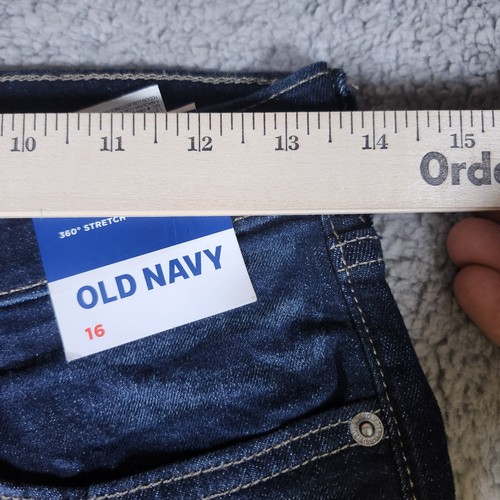 Old Navy Boys 360° Stretch Size 16 Slim Jeans 5-pocket Design Inseam 30' New NWT - Picture 6 of 11