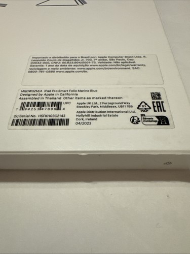 Apple iPad Pro 12.9” Smart Folio Case -3rd/4th/5th/6th Gen-Marine Blue-MQDW3ZM/A - Picture 4 of 6