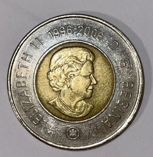 1996-2006 CANADA  2 Dollar Coin -Toonie - Churchill.