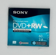 NEW Sony AccuCORE DVD RW 60 Min 2.8GB Double Sided 8cm Mini Disc - Sealed