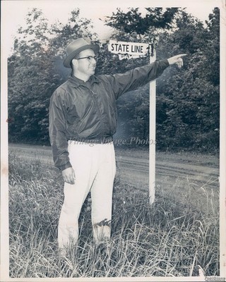 1958 Cleveland John Slipon Cricket Cap Vintage Clothing Historic Press Photo 7x9